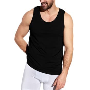 Panos Emporio Panos Emporio Bamboo Tank Top Svart Small Herre