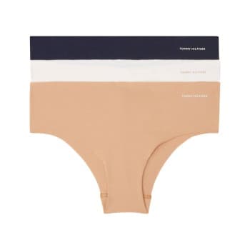 Tommy Hilfiger Truser 3P Logo Hipsters Mixed Small Dame