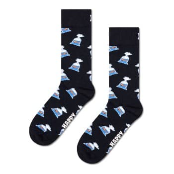 Happy Socks Happy socks Strømper Something Fishy Sock Svart bomull Str 41/46