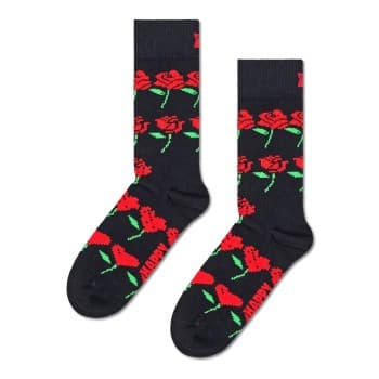 Happy Socks Happy socks Strømper Rose Hearts Sock Svart Str 41/46