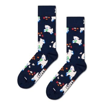 Happy Socks Happy socks Strømper Lamb Sock Marine mønster bomull Str 41/46
