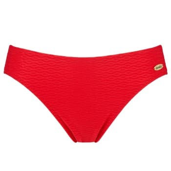 Damella Brigitte Textured Bikini Brief Rød nylon 42 Dame