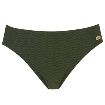 Damella Brigitte Textured Bikini Brief Mørkgrørnn nylon 42 Dame