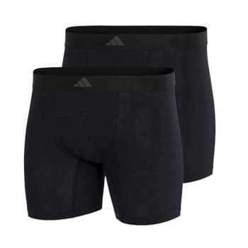 adidas 2P Active Flex Cotton Ergonomic Boxer Brief Svart bomull Large Herre