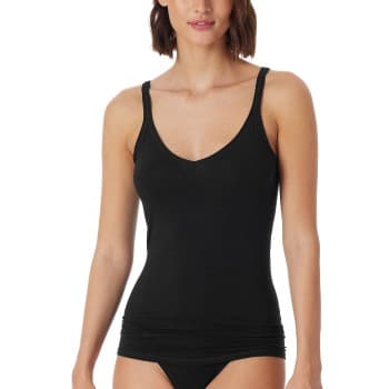 Schiesser Personal Fit Spaghetti Top Svart Medium Dame