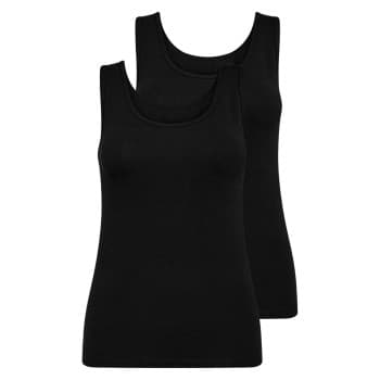 Decoy Decoy 2P Wide Strap Bamboo Top Svart X-Small Dame