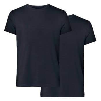 Resteröds 2P Organic Cotton Crew Neck Marine økologisk bomull 2XL Herre