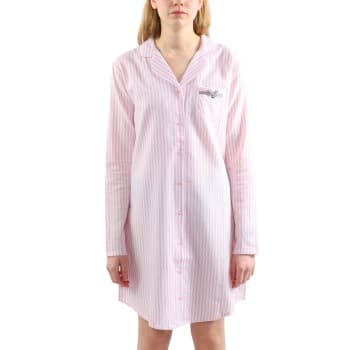 Esprit Esprit Calista Flannel Nightshirt Hvit/Rosa bomull 36 Dame