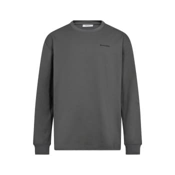 Resteröds Ted Basic Long Sleeve T-Shirt Grå bomull 2XL Herre