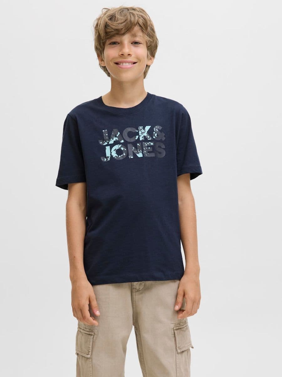 Jack & Jones Junior Jack & Jones Junior Bryan Logo T-Shirt Regular Fit Blå (176 /16 år)