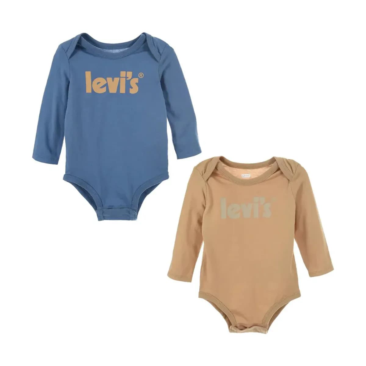 Levis Poster Logo 2Pk L/S Bodysu Blue Horizon Blue (6 - 12 mnd)
