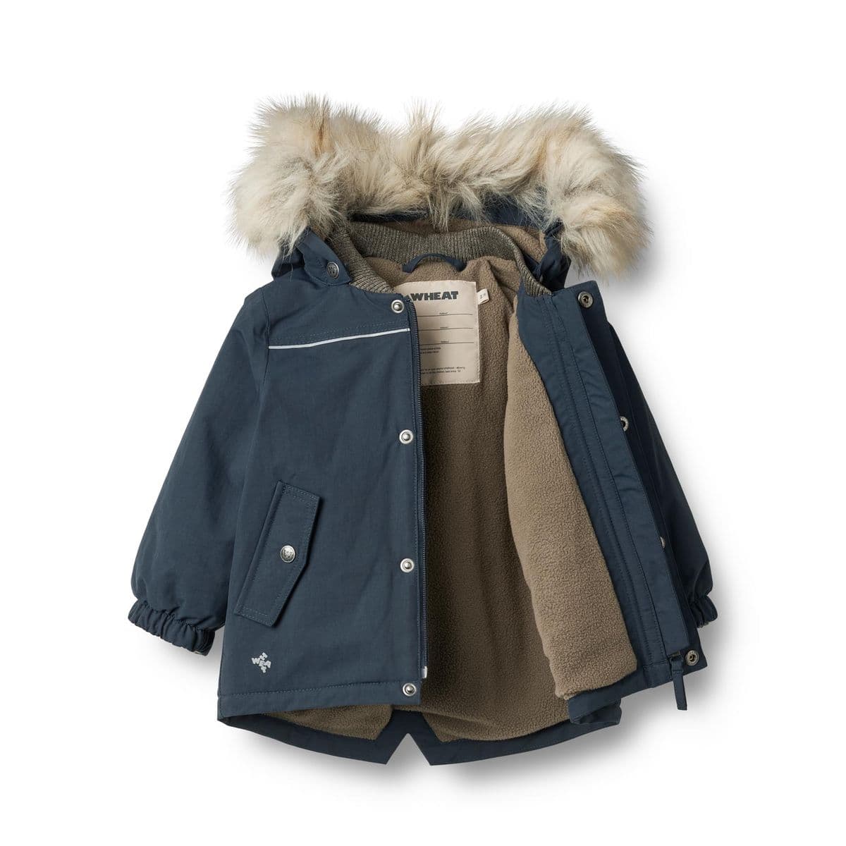 Wheat Baby Vinterjakke Kasper Tech Dark Blue (80 / 1 år)