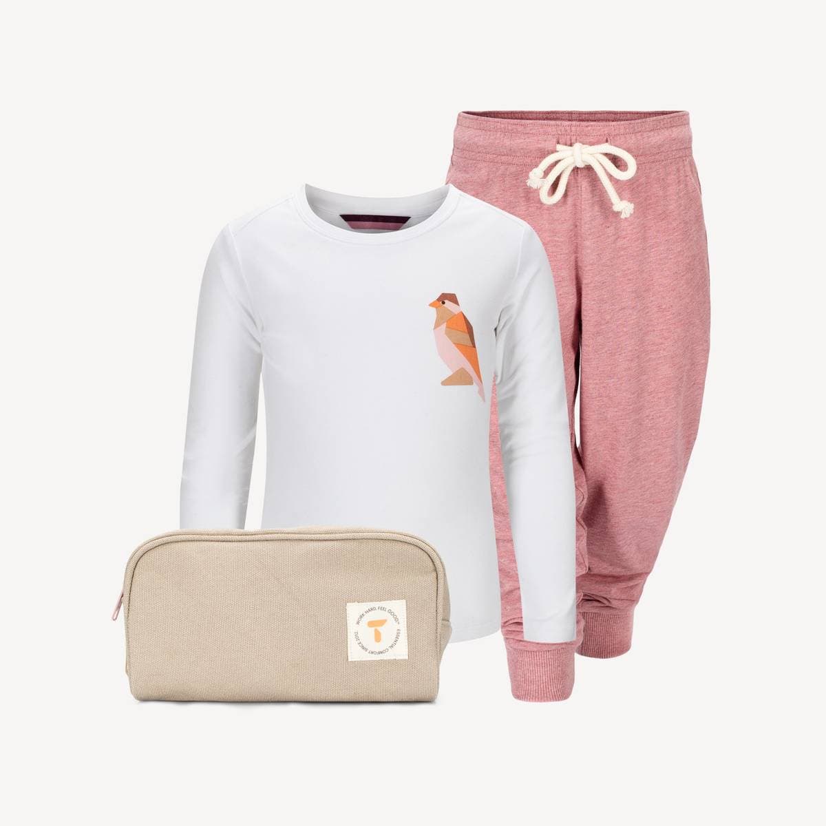 Tufte Nattsmelle Jersey Pj-Set Heather Rose (86/92)