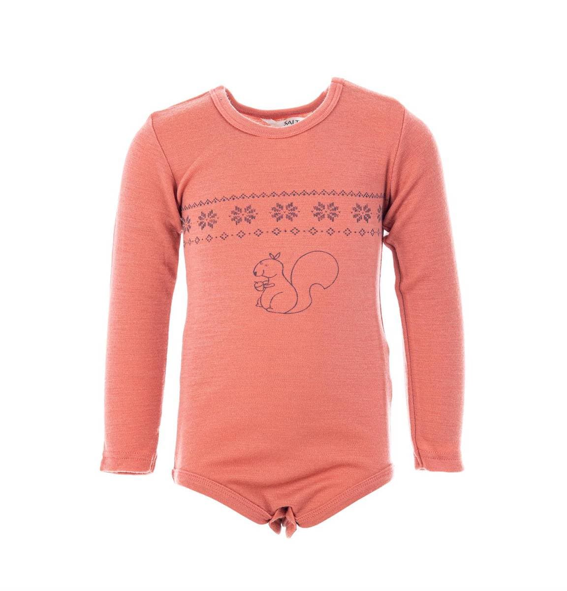 Salto Ekorn Merinoull Body, Rose (50/56)