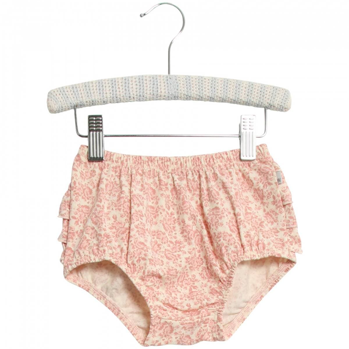 Rosa Blomstrete Wheat Nappy Pants Kjerstine Bleieshorts (68 / 6 mnd)