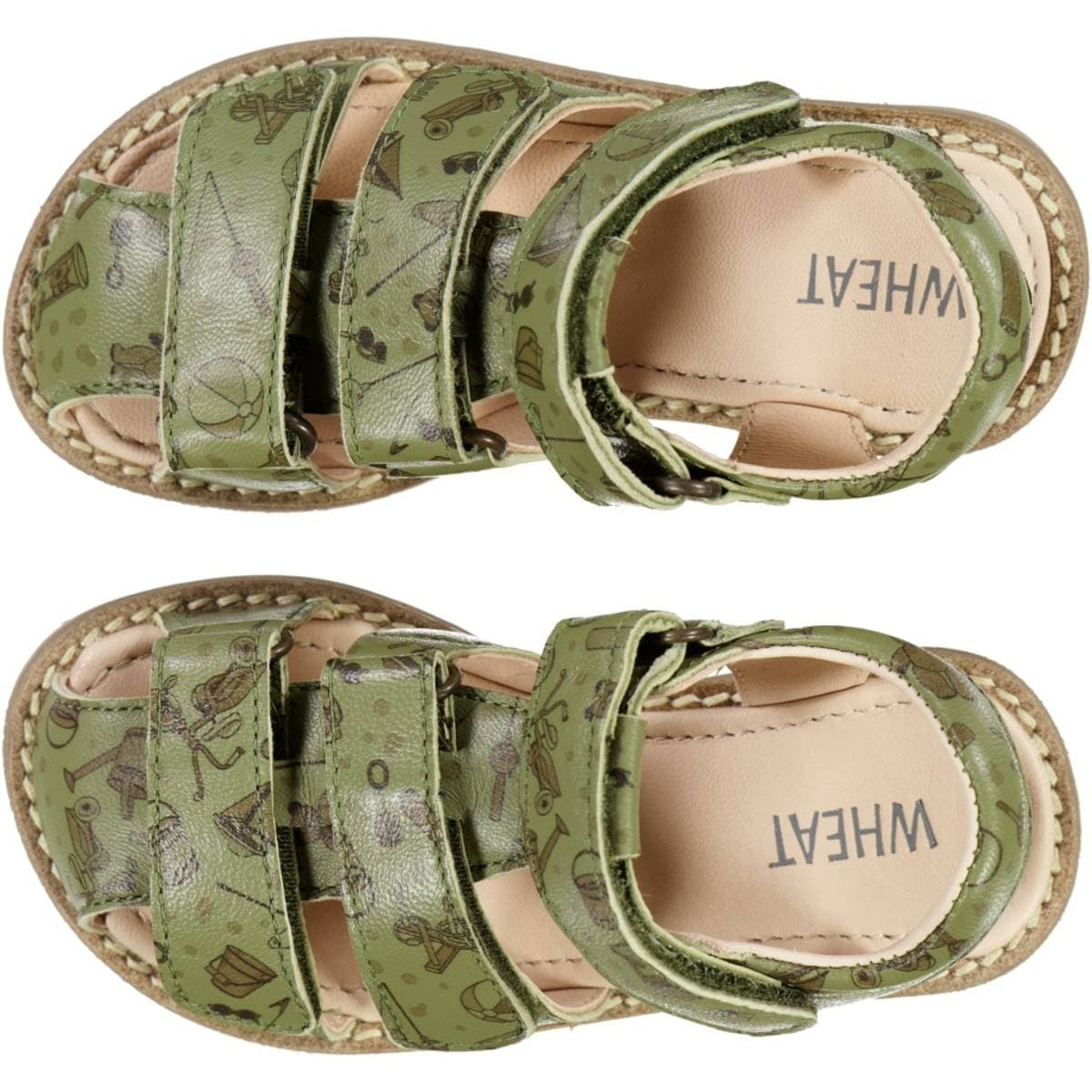 Wheat Addison Aop Sandal Heather Green Summertime (29)