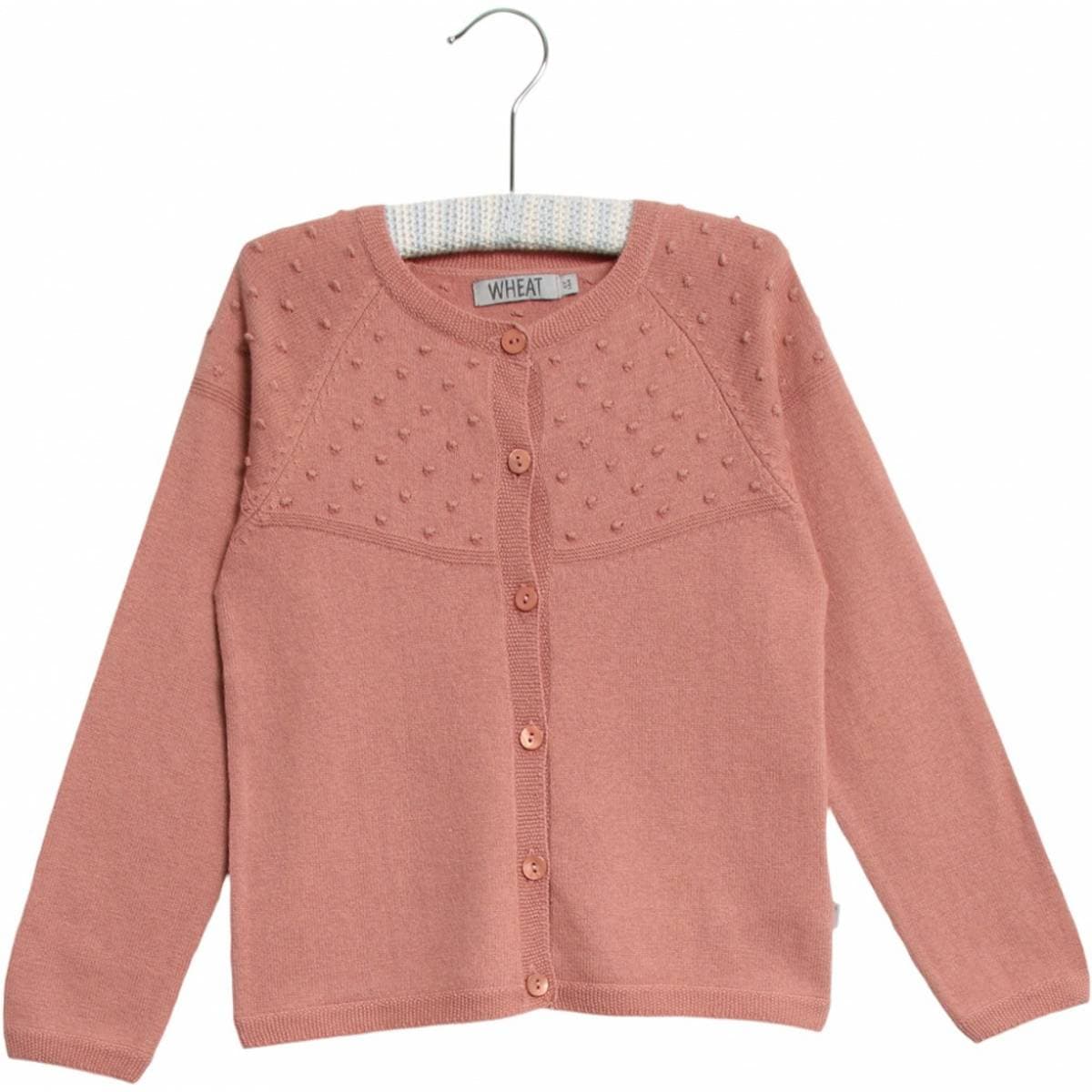 Rosa Wheat Olefine Cardigan Baby (80 / 1 år)
