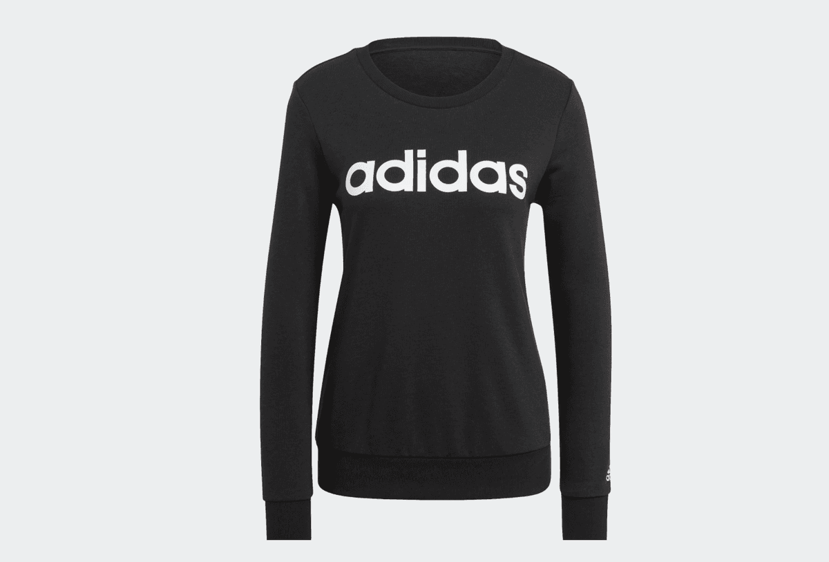 Adidas Sort Adidas Lin FT Sweatshirt L/S (M)