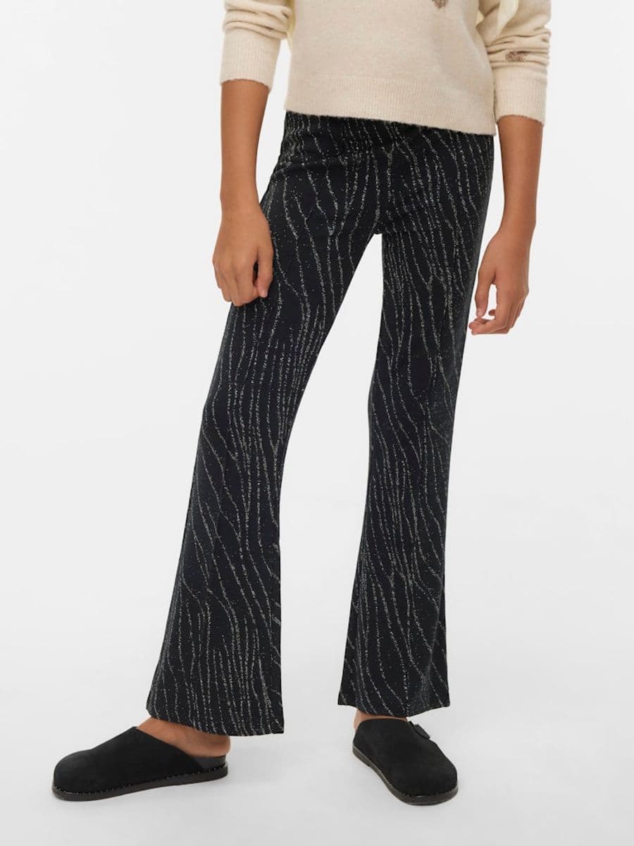 Vero Moda Girl Nita bukse Flared High Waist svart (164 /14 år)