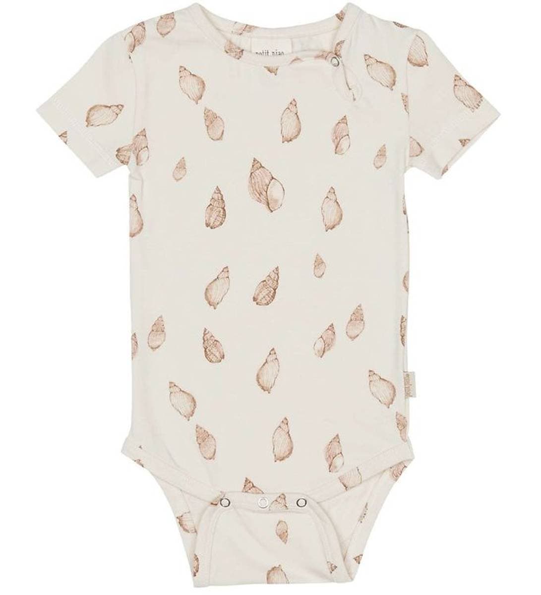 Petit Piao Printed SS Modal Body, Seashell (62 / 3 mnd)