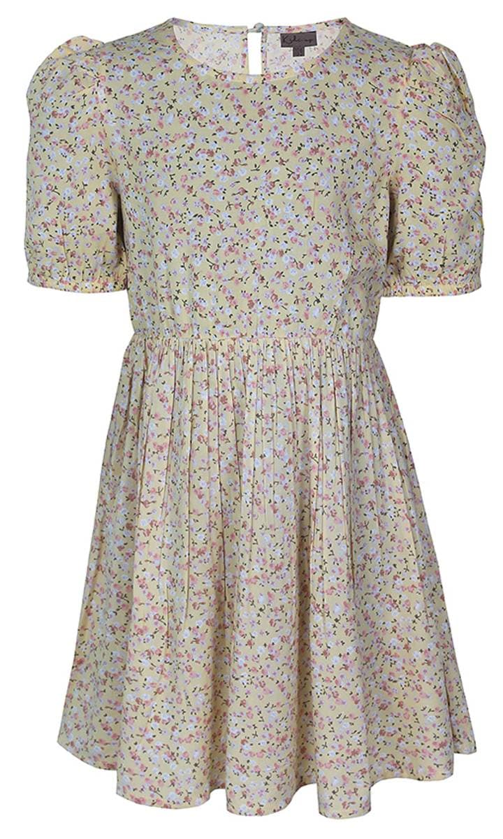 Kids Up Kids-Up Jadee 739 Kjole Small Flowers Yellow Sun (104/110 : 4-5 år)