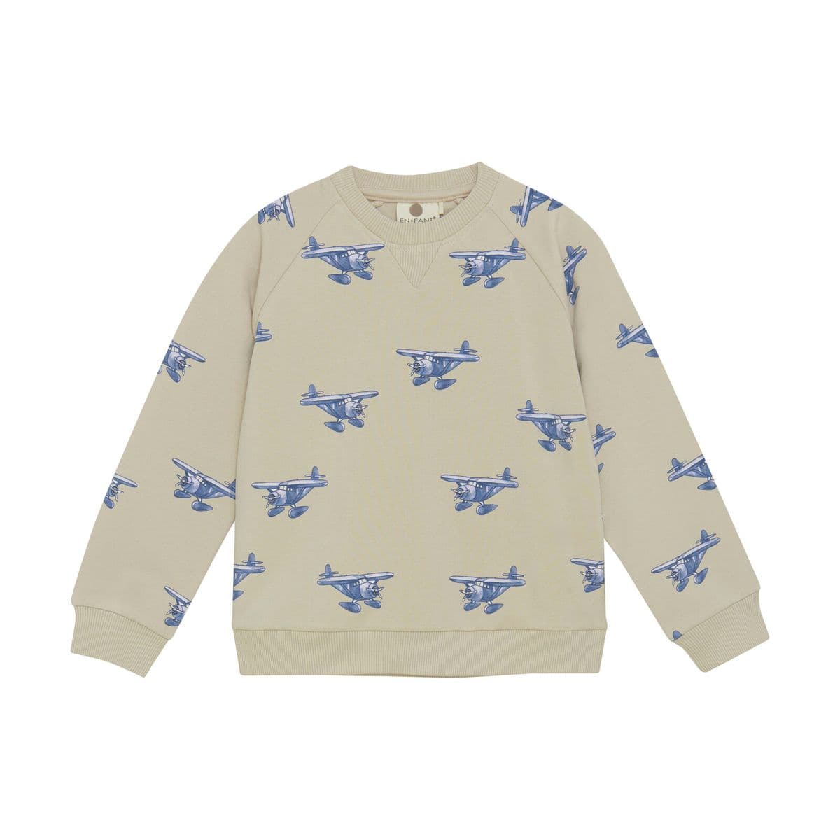 En Fant Sweatshirt AOP French Oak (140 / 10 år)