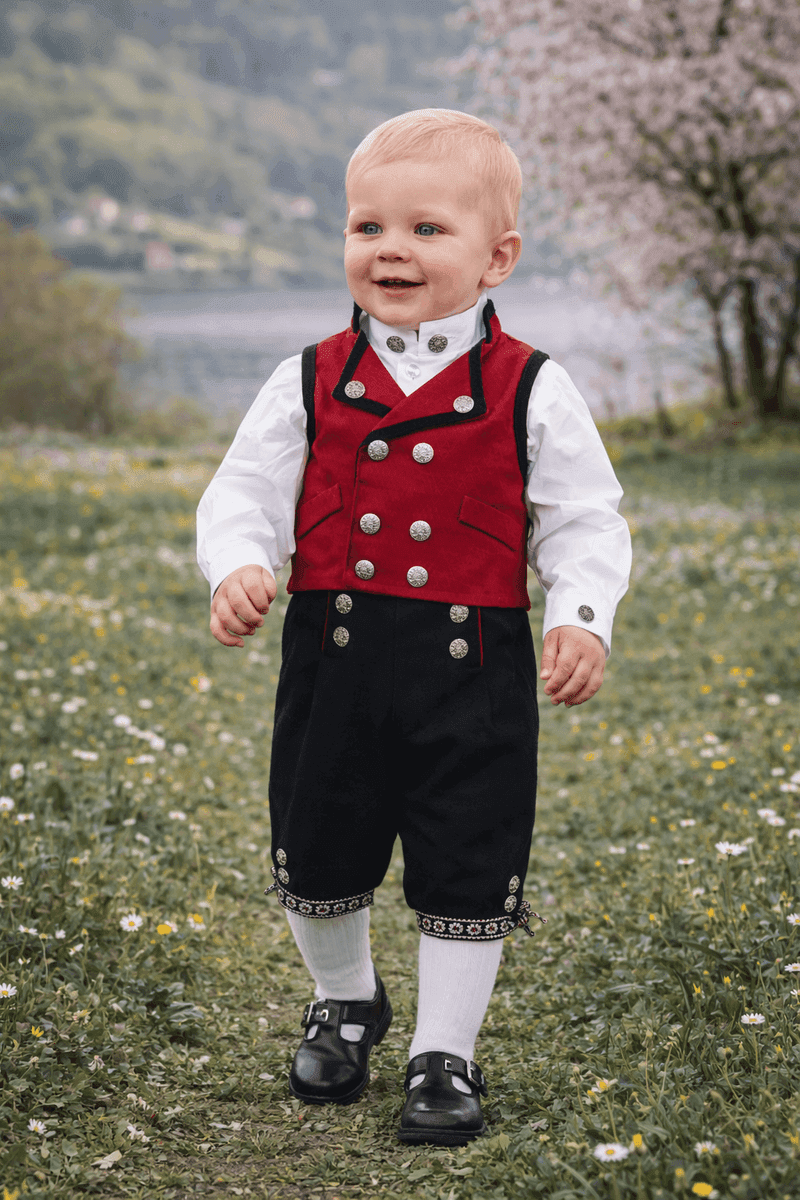 Salto Baby Festdrakt Gutt Rød (74/80)