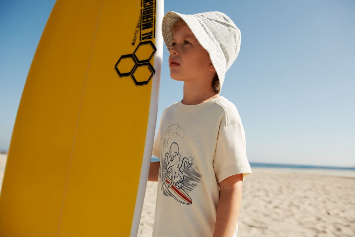 Wheat Wheat Bucket Hat Alec Aquablue Stripe
