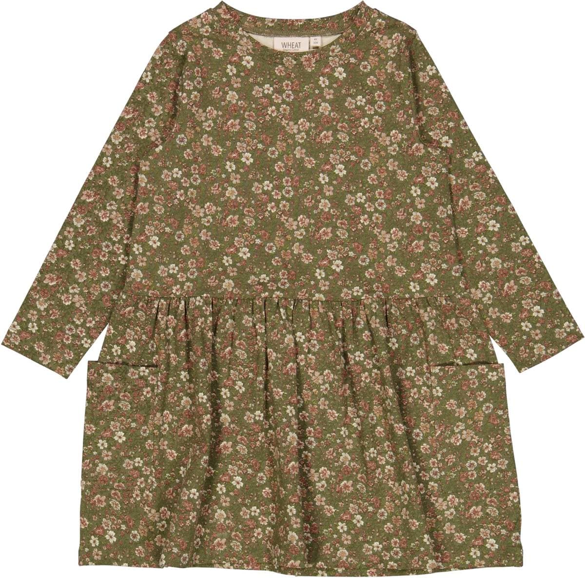Wheat Jersey Kjole Bessie Dry Pine Flowers (116 / 6 år)