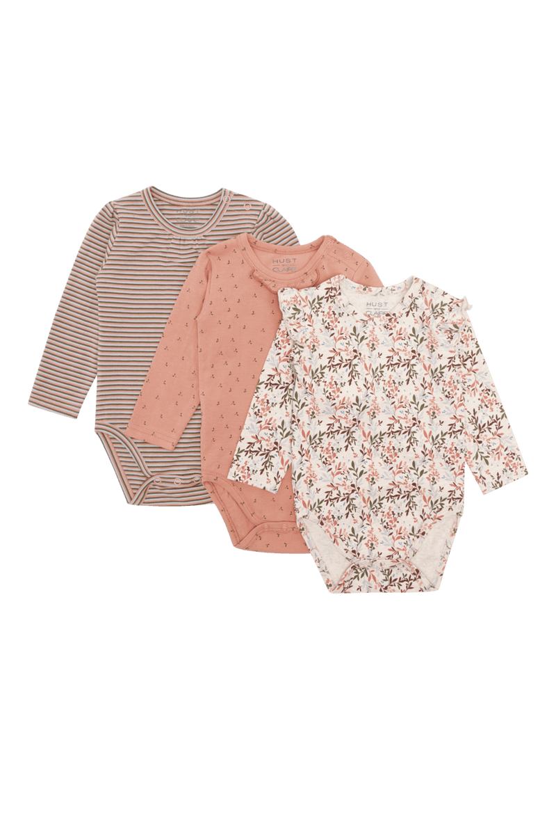 Hust and Claire Blue Body 3-Pack Café rose (62 / 3 mnd)