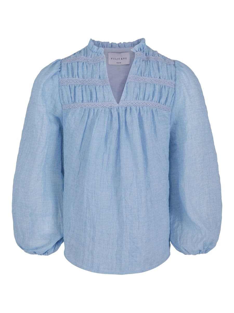 Vilje & Ve Lillian Bluse Blue (176 /16 år)