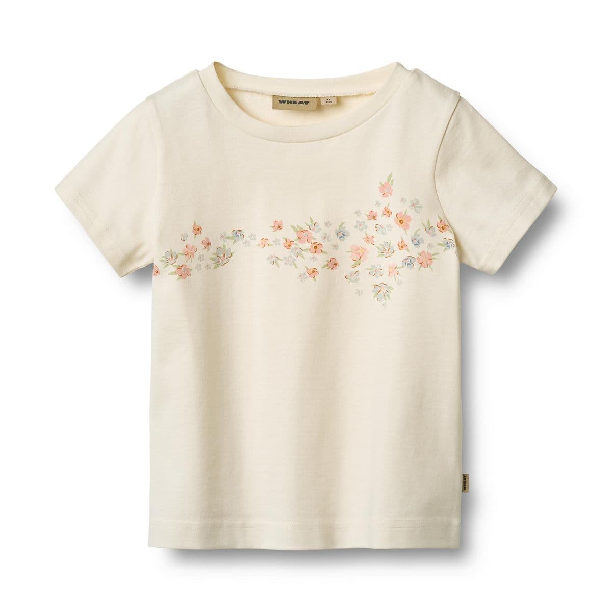 Wheat T-Shirt Print Tessa Ivory (98 /3 år)