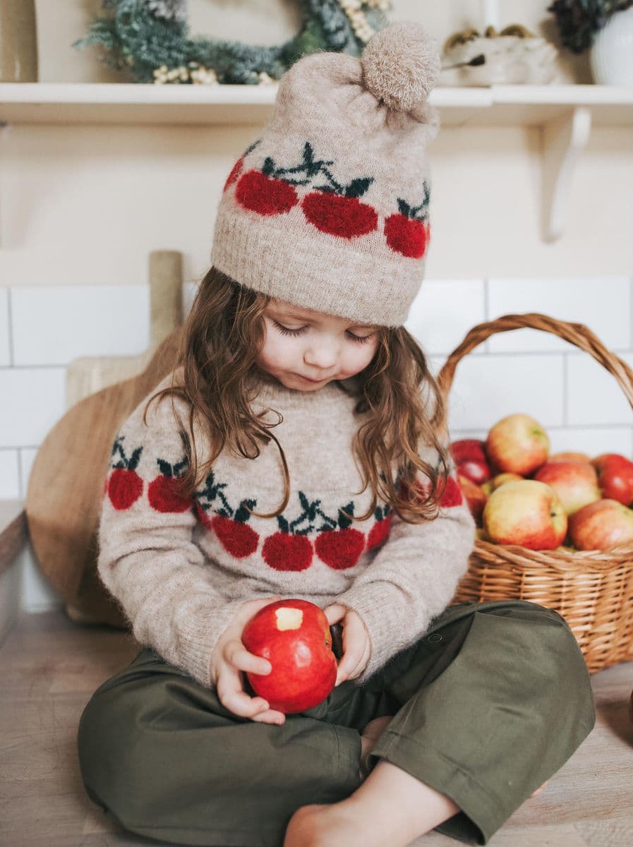 Fliink Ull Star Apple Beanie Knit Sandshell