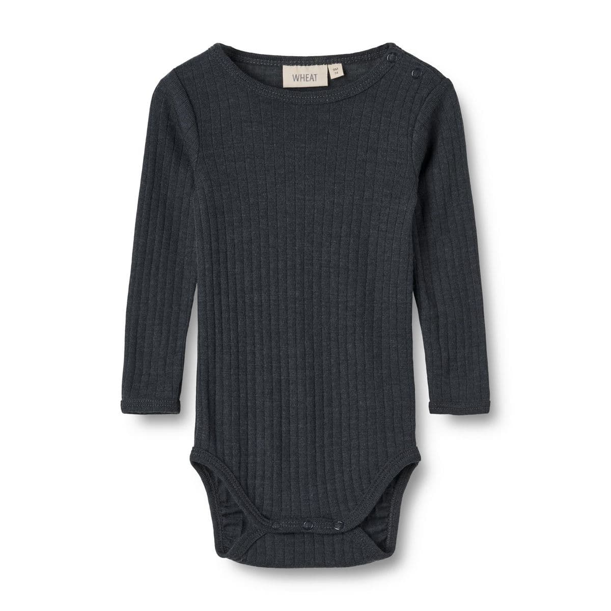 Wheat Baby Ull Silke Body Lucca Navy (74 / 9 mnd)