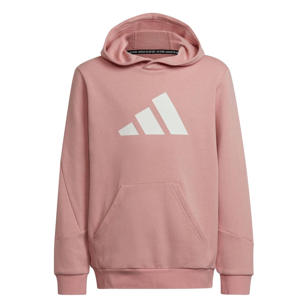 Adidas U 3 Stripes Bar Hoodie Rosa (176 /16 år)