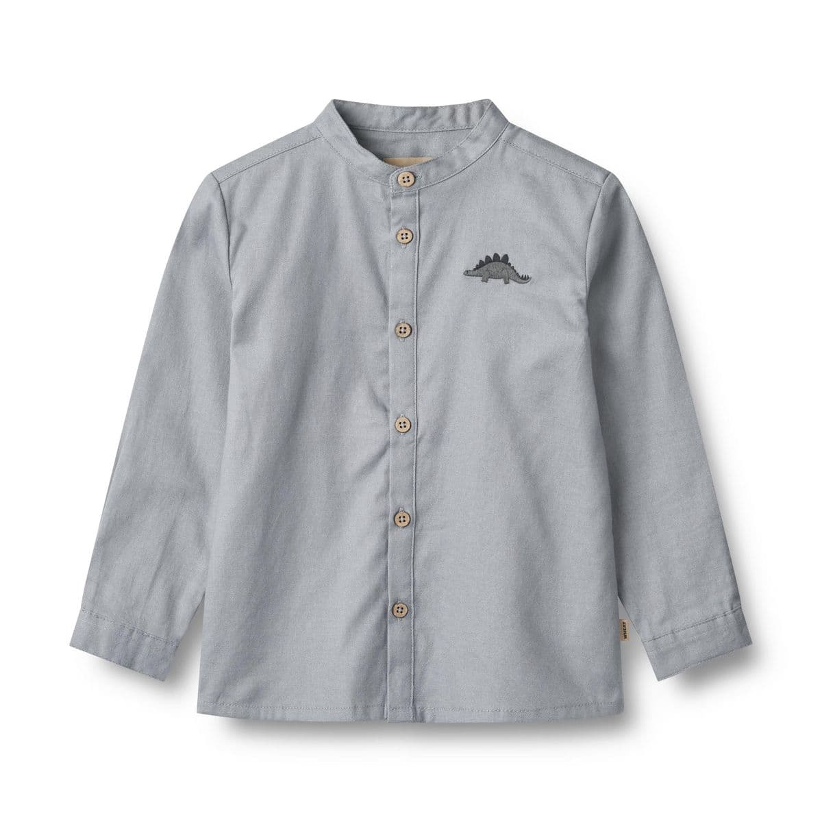 Wheat Skjorte Embroidery Willum Cloudy Sky (92 / 2 år)