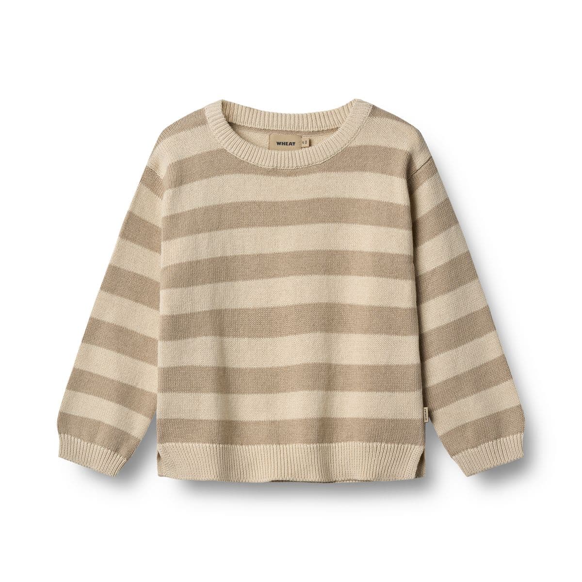 Wheat Knit Pullover Morgan Beige Stripe (98 /3 år)