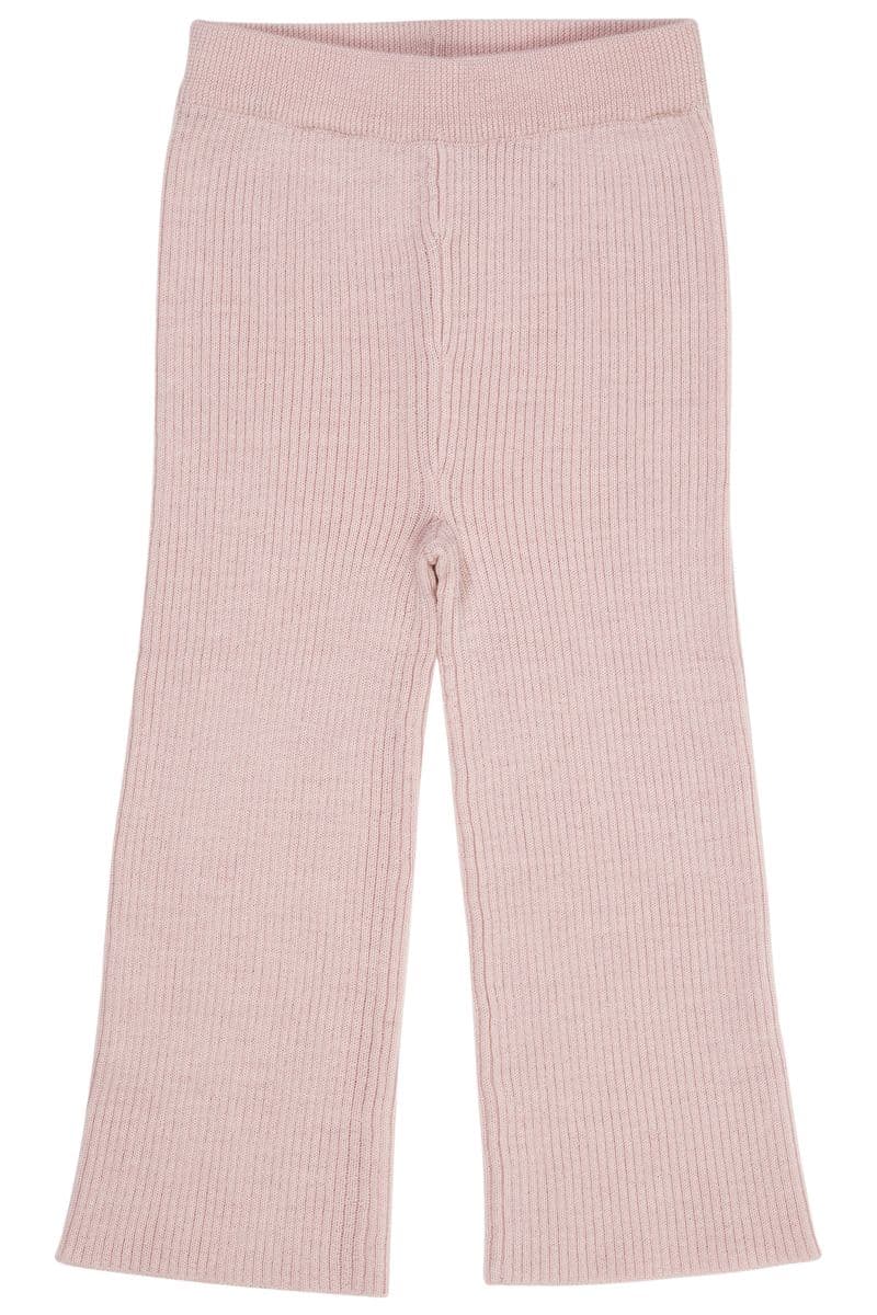 Copenhagen Colors Copenhagen Colors Merino Ull Wide Rib Pants Dusty Rose (122 / 7 år)