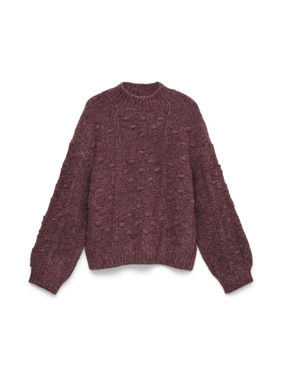 Vero Moda Girl Kaia høyhalset genser rose brown (158/164)