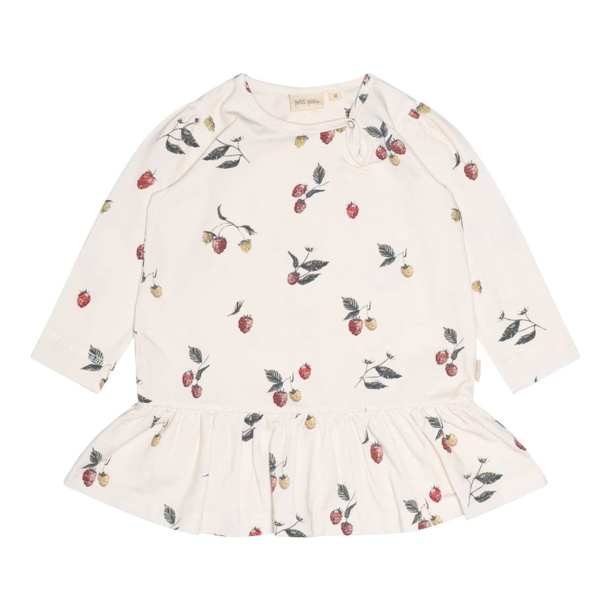 Petit Piao Petit Piao Kjole Gather Printed Raspberry (92 / 2 år)