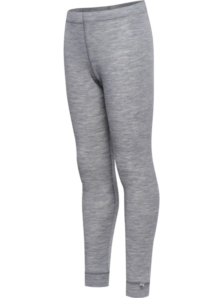 Hummel Jr Ull Rib Leggings Grey Melange (152 / 12 år)
