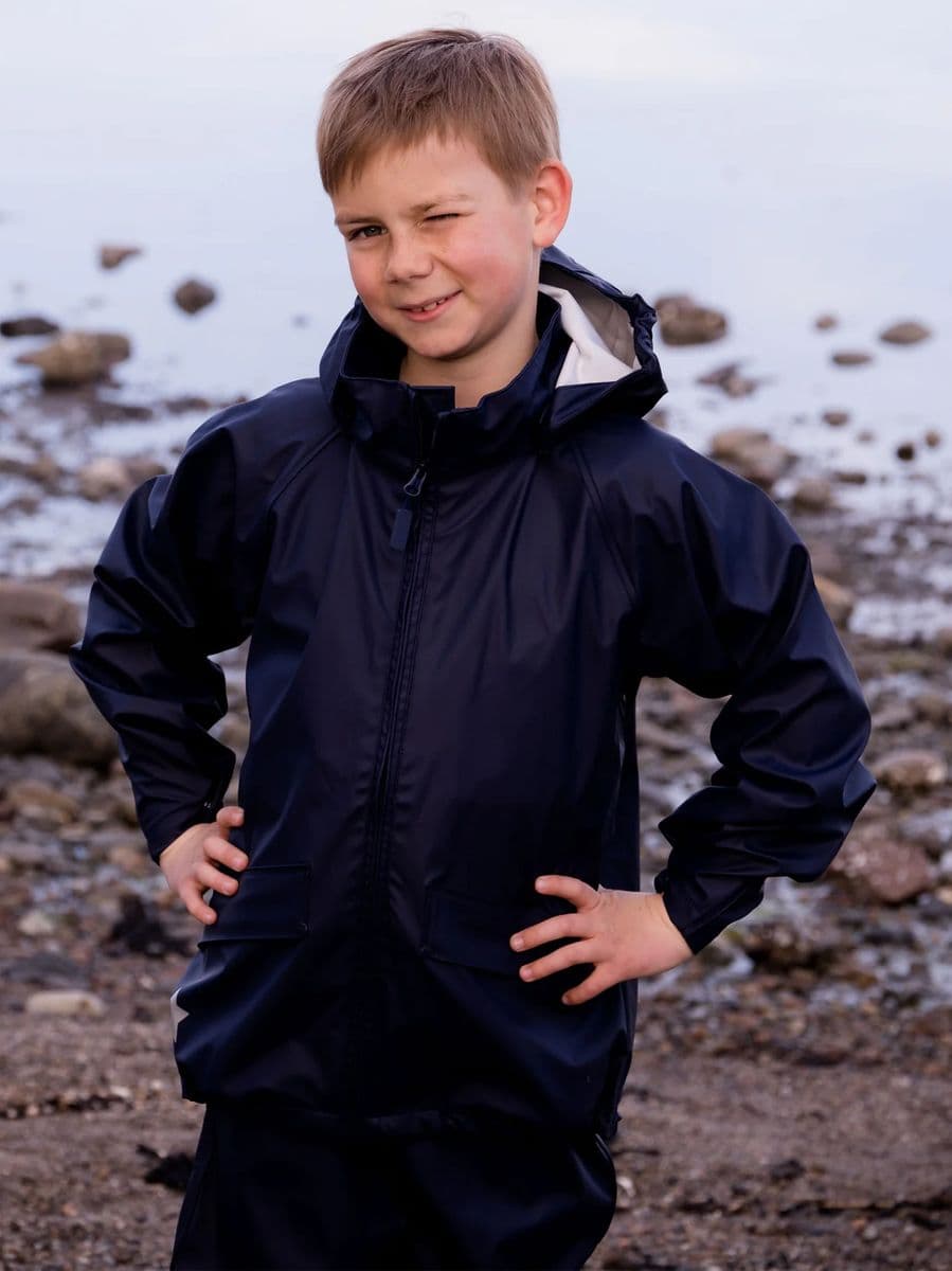 MoveOn Jr Bergen Regnsett Marine (152/158 : 12-13 år)