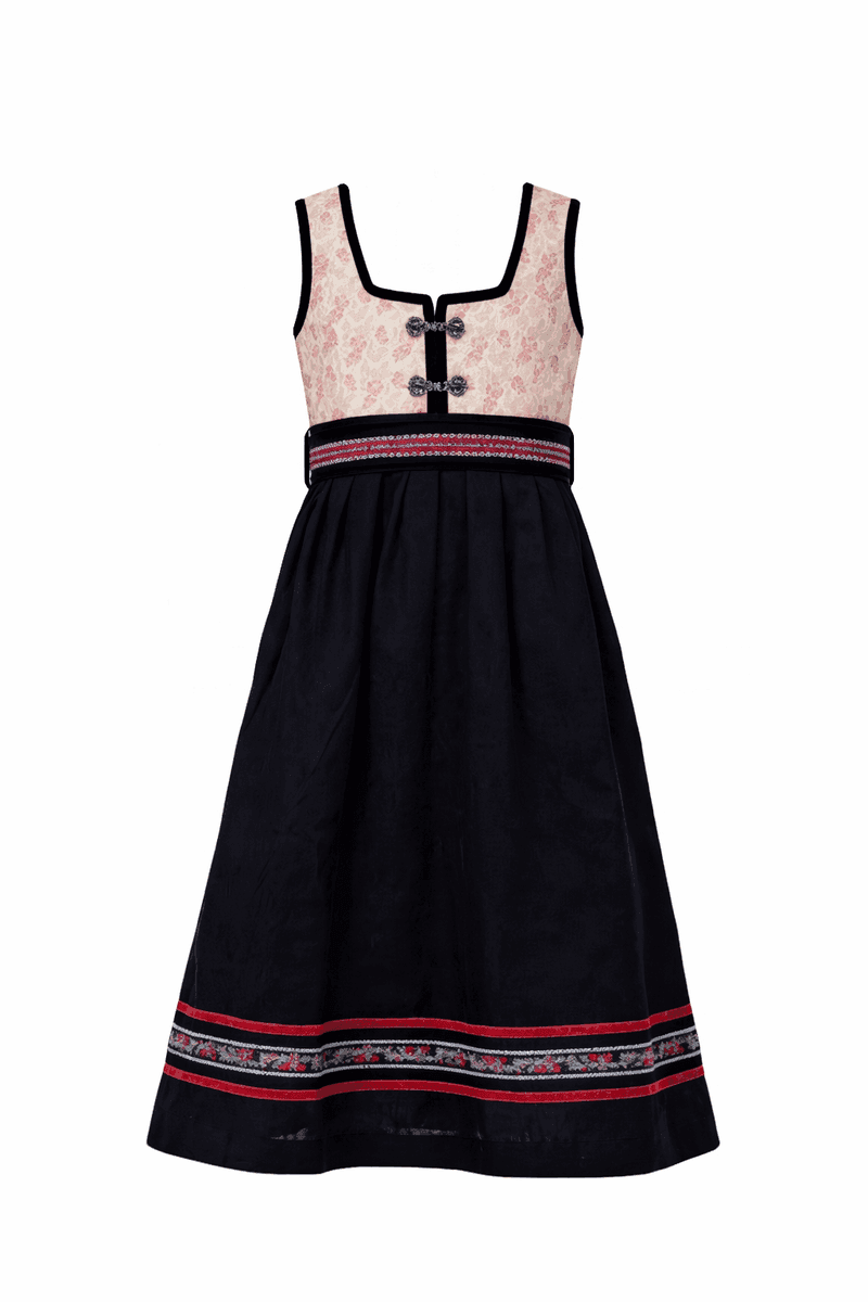Salto Oline Flower Festdrakt Jente u/bluse Offwhite/Rose (98 /3 år)