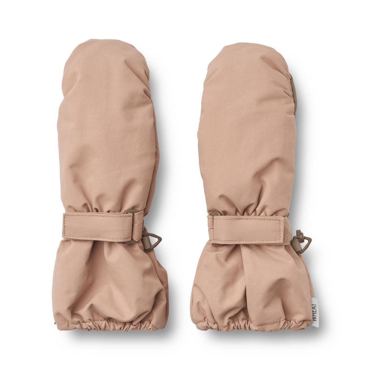 Wheat Wheat Mittens Tech Rose Dawn