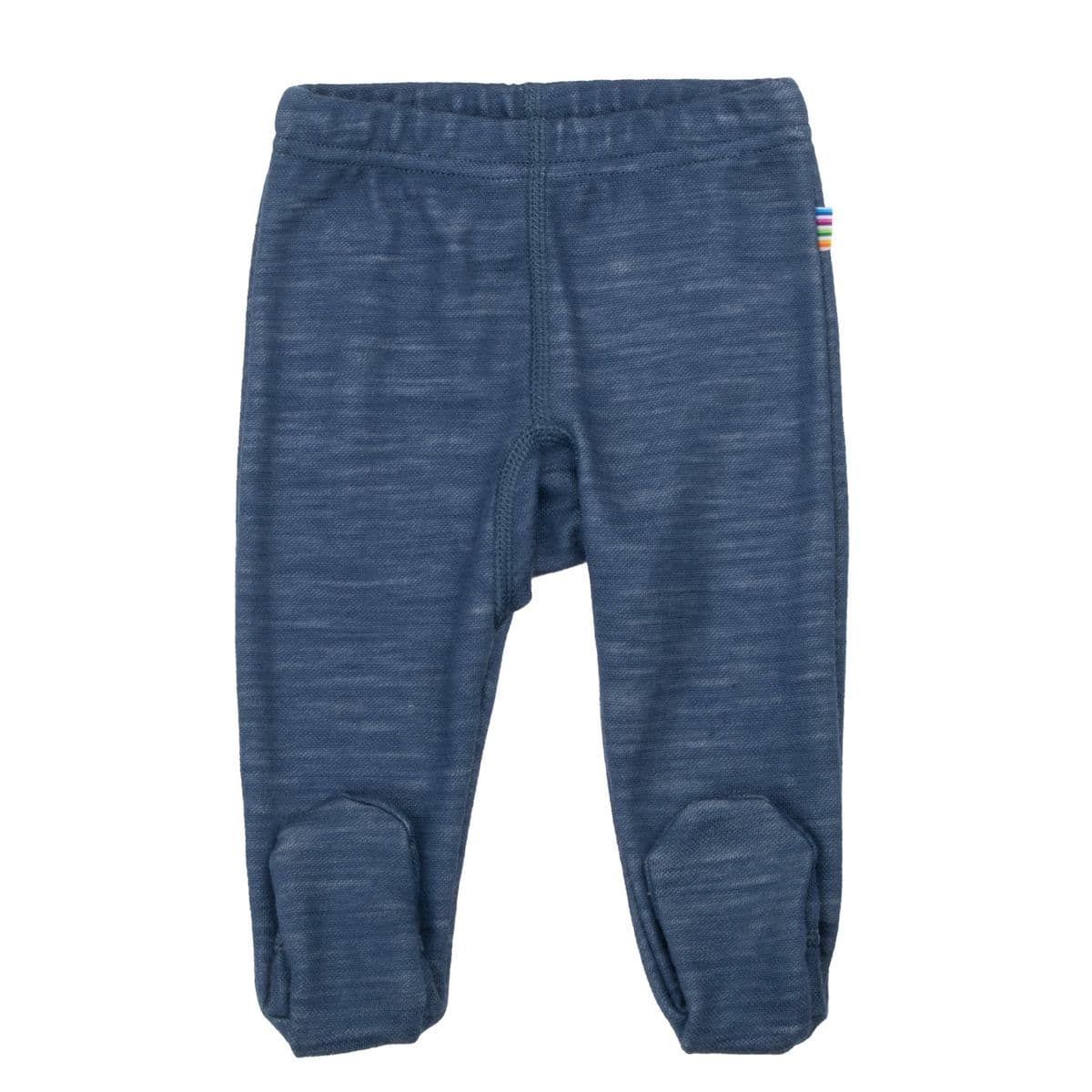 Joha Ull Bambus Leggings Med Fot Blå Denim (50 / 0-1 mnd)