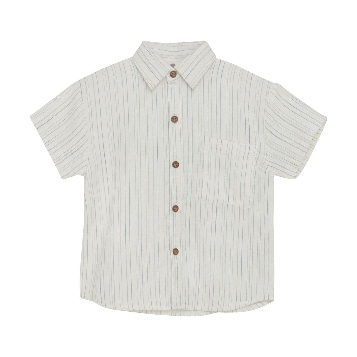 En Fant Shirt SS Woven Eggnog (98 /3 år)
