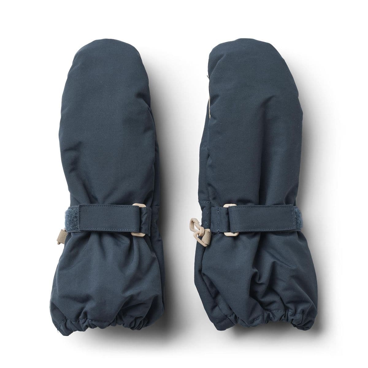 Wheat Wheat Mittens Tech Dark Blue