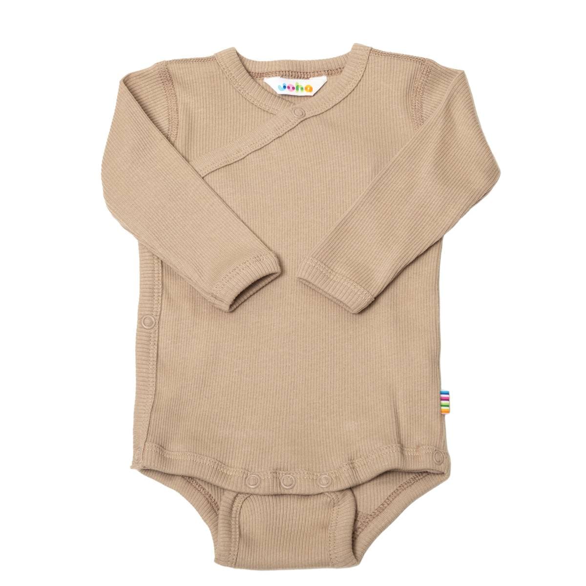 Joha Omslagsbody Cotton Rib Beige (70 / 8-9 mnd)