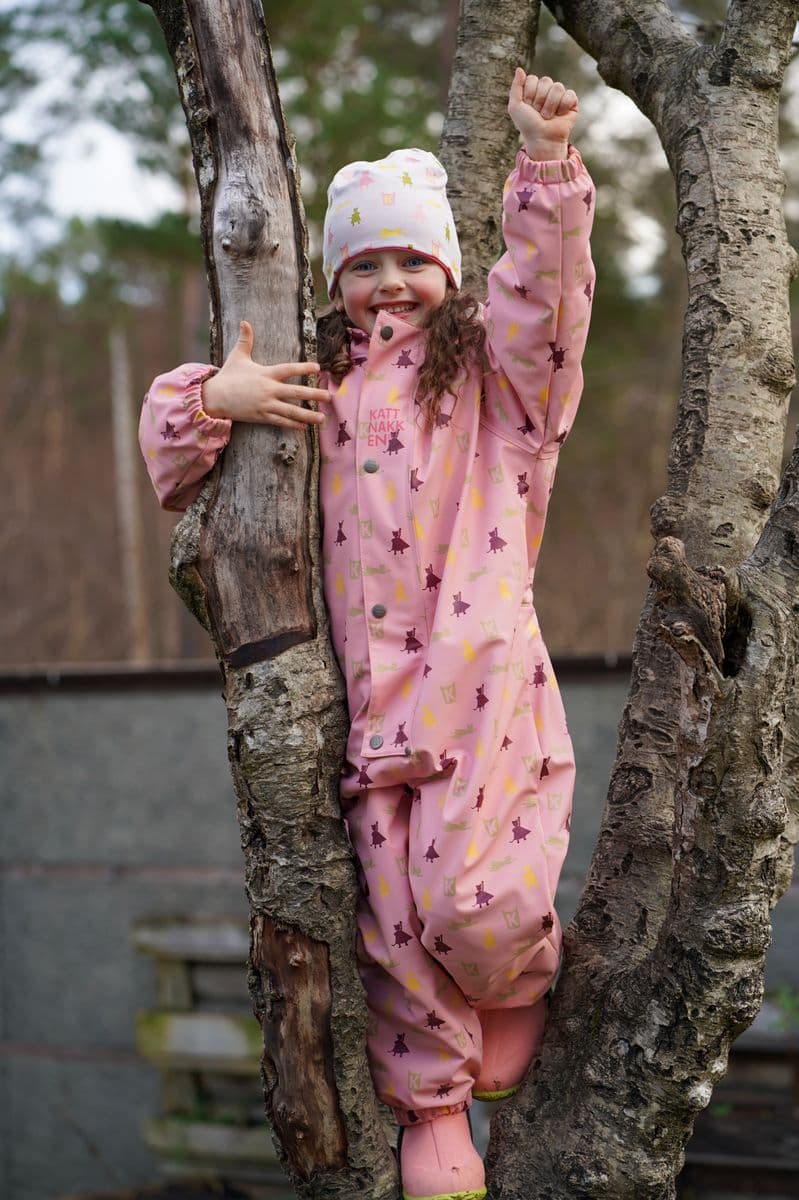 Kattnakken Helårsregndress Hagl Rosa Krystall (98 /3 år)