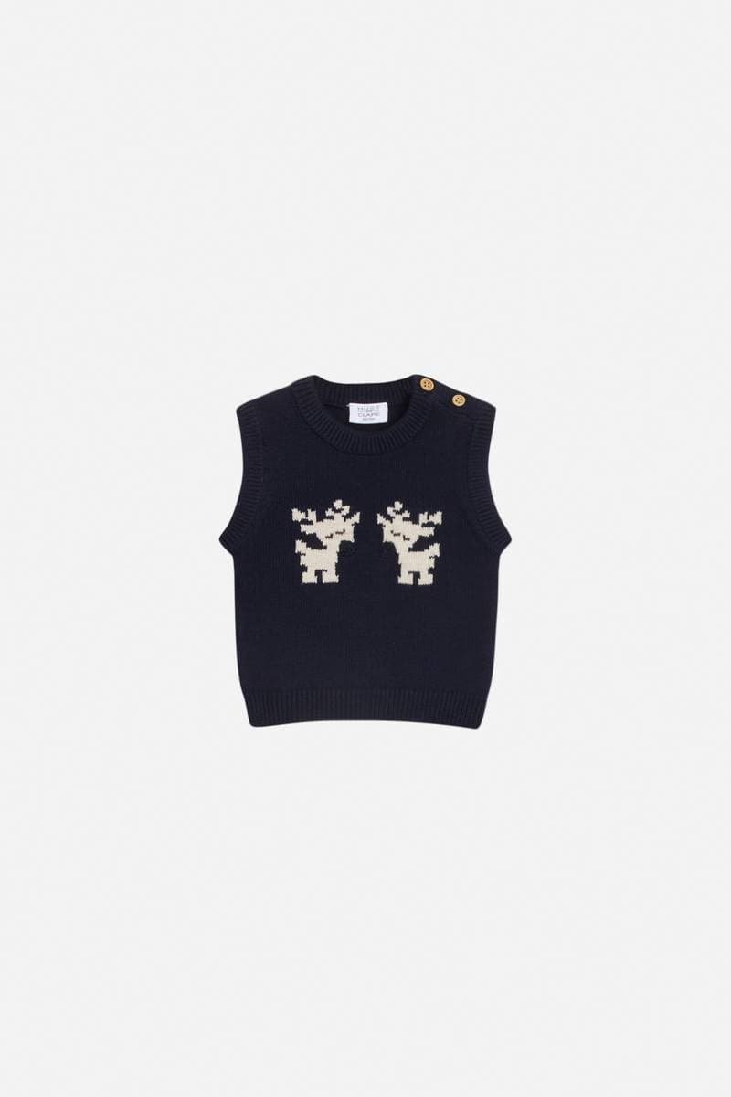 Hust & Claire Edwin Vest Navy (56 / 1-2 mnd)